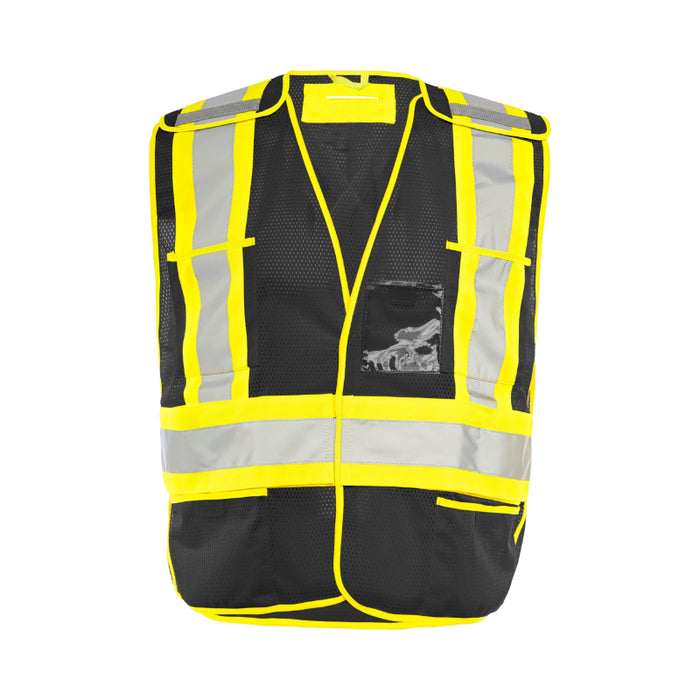 Ground Force® High Visibility Universal 5 Point Tear Away Mesh Traffic Safety Vest  - TV1