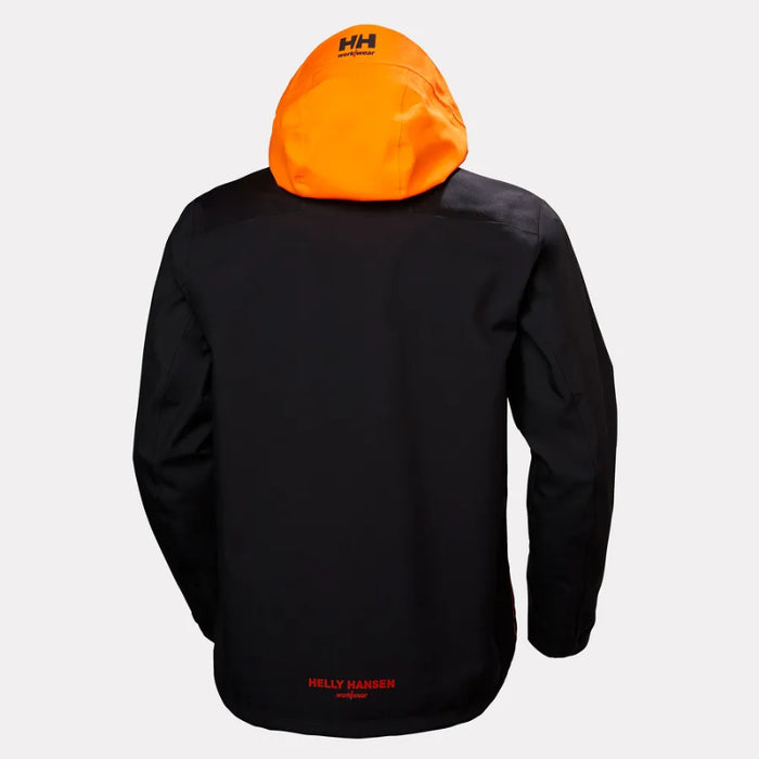 Helly Hansen® Chelsea Evolution Waterproof Shell Jacket - Black / Orange - 71140