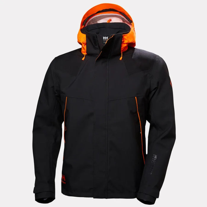 Helly Hansen® Chelsea Evolution Waterproof Shell Jacket - Black / Orange - 71140