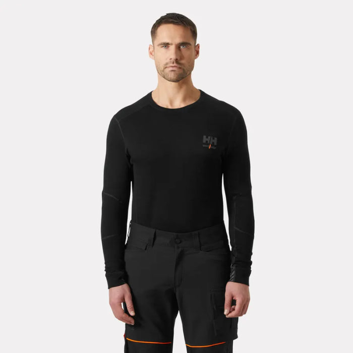 Helly Hansen® LIFA Base Layer Merino Crewneck - Black - 75106