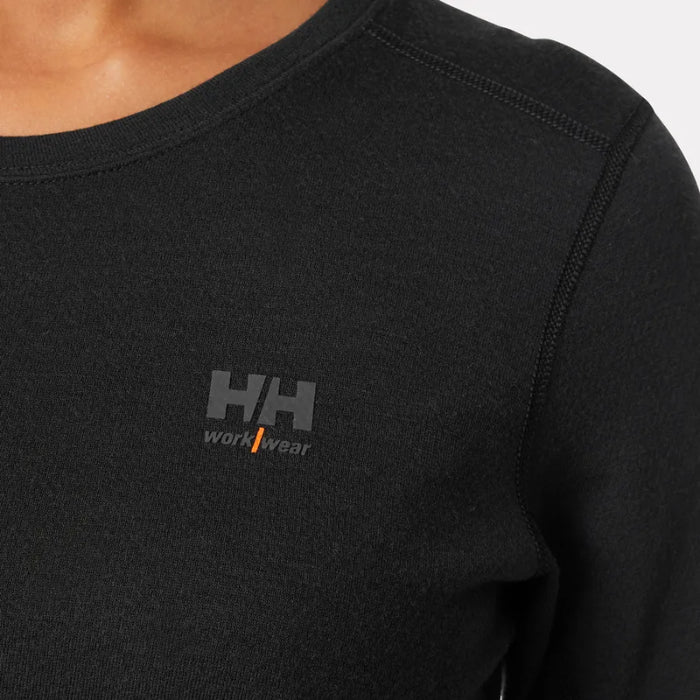 Helly Hansen® Women's LIFA Base Layer Merino Crewneck - Black - 75209