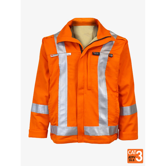 IFR Workwear® Ultrasoft Skyline Summer Bomber Jacket - Reflective Trim - Style 412- Orange