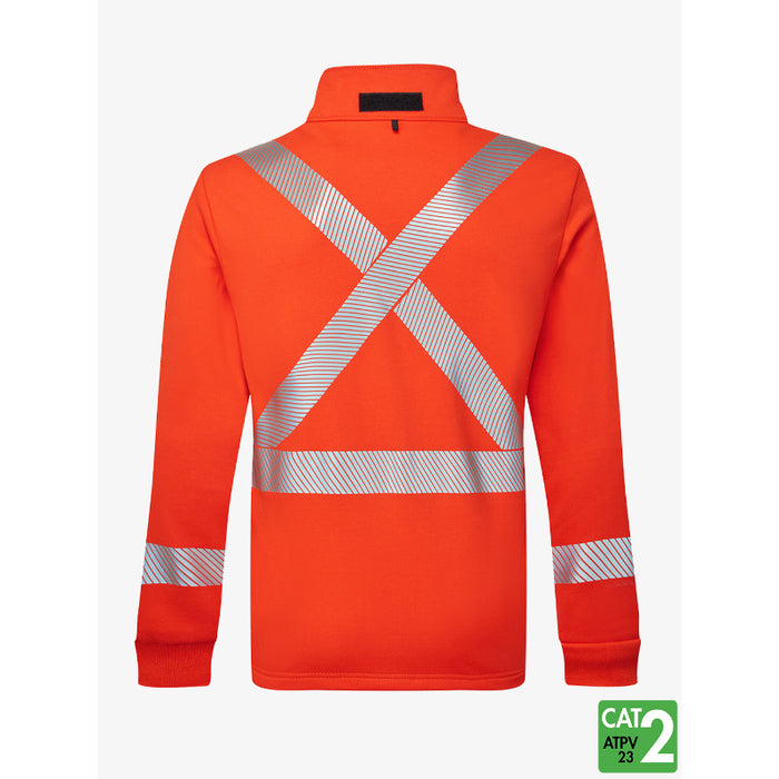 IFR Workwear® Striped Fleece - Hi-Vis - Full Sleeve Jacket-  Style 329 - Orange