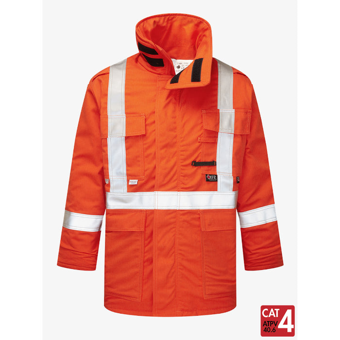 IFR Workwear® Ultrasoft® Insulated Hi Vis Parka Jacket - Style 515 - Orange