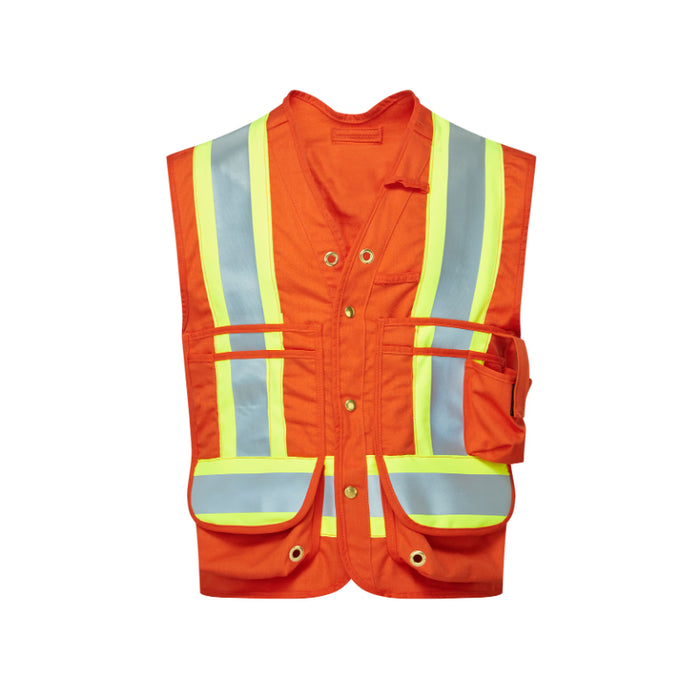 IFR Workwear® Avenger 7 oz FR Surveyor Vest - Orange - 1130