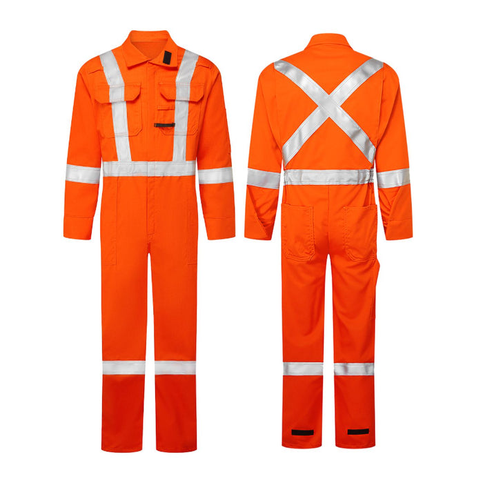 IFR Workwear® FR Avenger 7 oz Hi Vis Safety Coveralls - Orange - 408