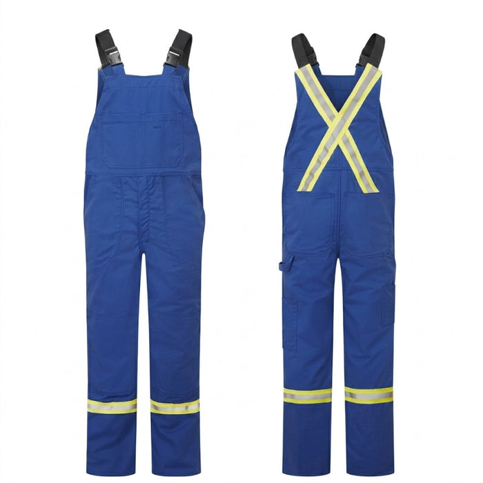 IFR Workwear® FR Avenger 9 oz Safety Bib Pants - Royal Blue - 122