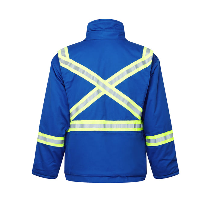 IFR Workwear® Flame Resistant Hi Vis Avenger 9 oz Insulated Safety Bomber - Royal Blue - 216