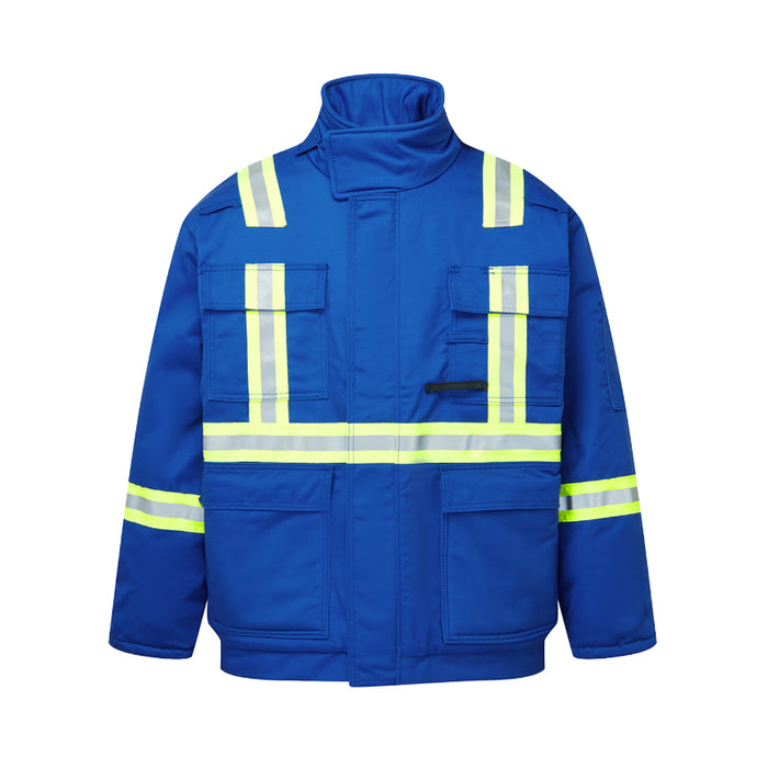 IFR Workwear® Flame Resistant Hi Vis Avenger 9 oz Insulated Safety Bomber - Royal Blue - 216