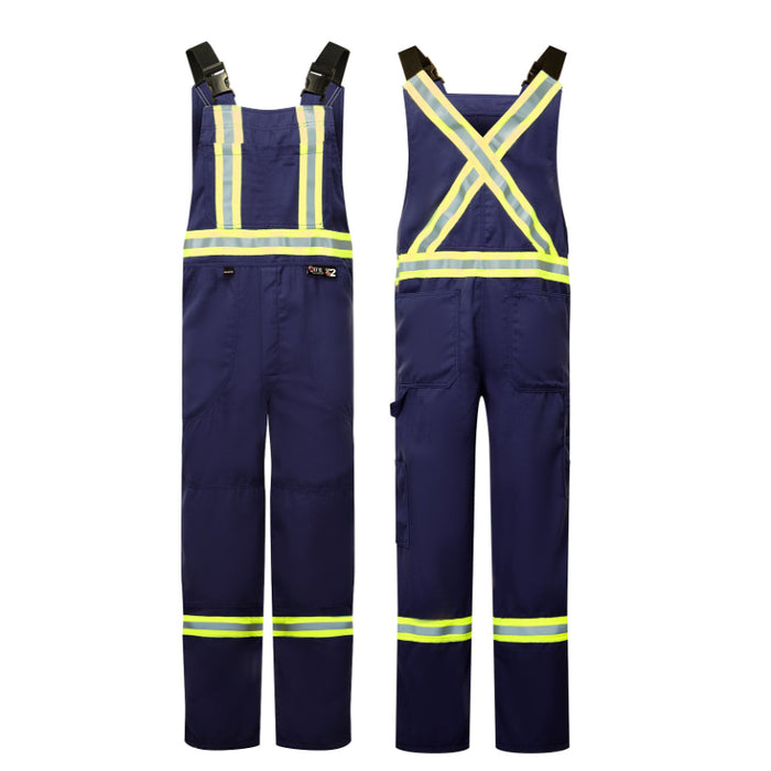 IFR Workwear® Westex® DH Antistat 6.5 oz Striped Navy Bib Pants - Style 122 - Navy