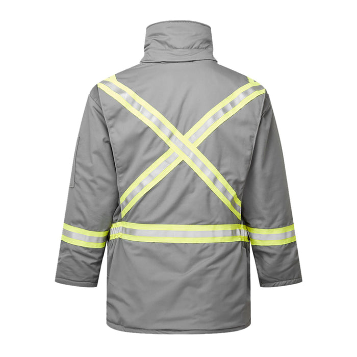 IFR Wokwear Ultrasoft® Insulated Parka Jacket - 4 Pockets - Reflective Tape - Style 215 - X Back