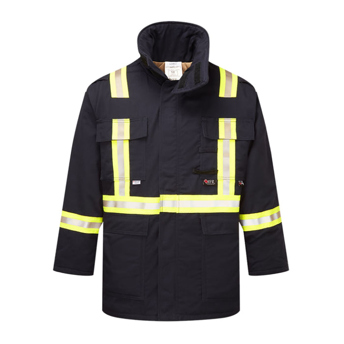 IFR Wokwear Ultrasoft® Insulated Parka Jacket - 4 Pockets - Reflective Tape - Style 215 - X Back