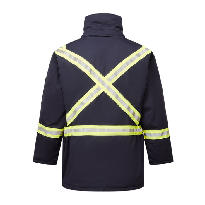 IFR Wokwear Ultrasoft® Insulated Parka Jacket - 4 Pockets - Reflective Tape - Style 215 - X Back