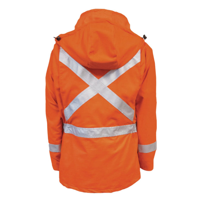 IFR Workwear® 3 In 1 Hi Vis Parka -Hi-Vis Jacket - X Back Style 513 - Orange