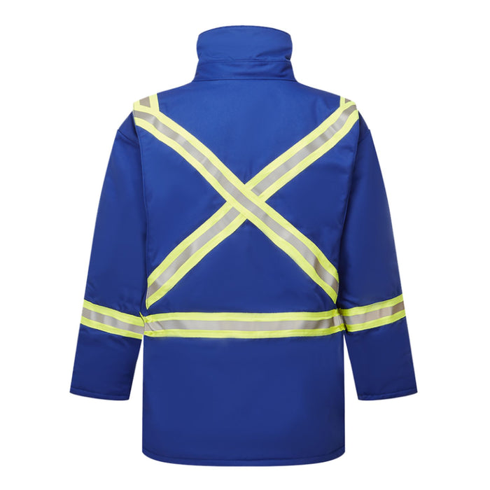 IFR Workwear® Avenger 9 OZ Insulated Parka Lined Hand Pockets - Style 215 - Blue