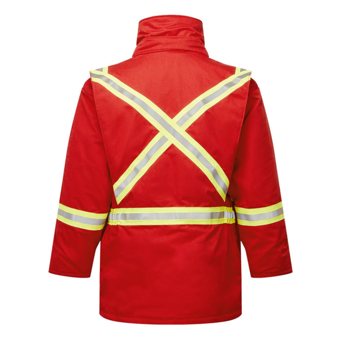 IFR Workwear® Avenger 9 OZ Insulated Parka Lined Hand Pockets - Style 3215 - Red
