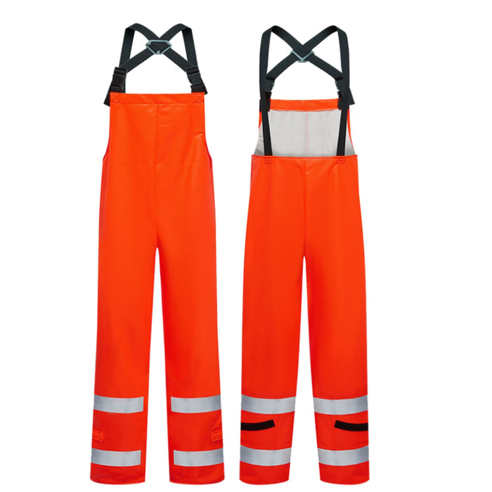 IFR Workwear® Flex Arc Polyurethane Cotton Bib Pants- Style 7215BT- Orange