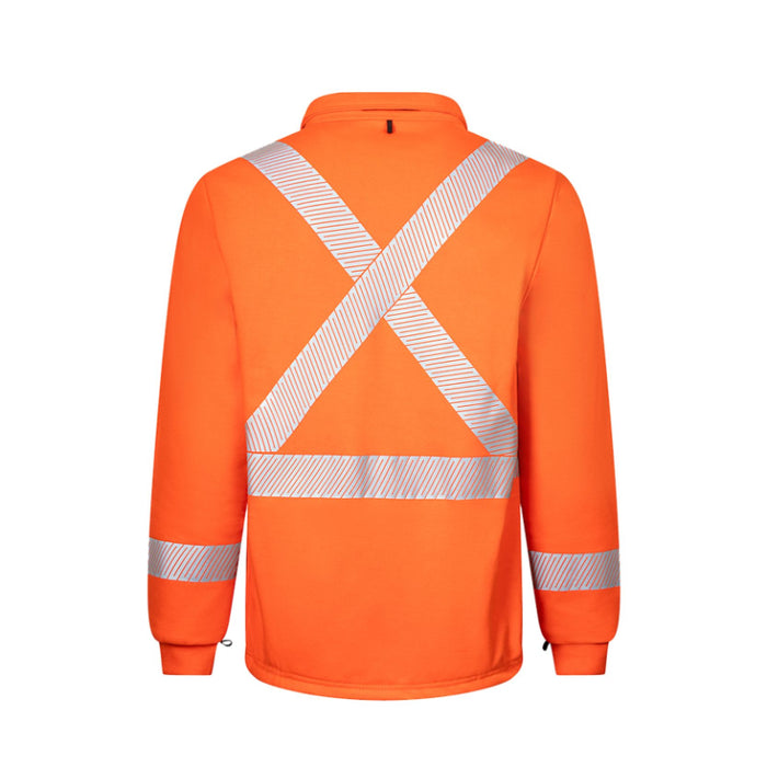 IFR Workwear® Striped Fleece - Hi-Vis - Full Sleeve Jacket-  Style 329 - Orange