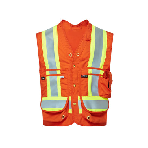 thumbnail interactive-video image 1 of Elysee High Visibility Safety Vest - Sleeveless Workwear For Men - Spring/Summer 1 of 2