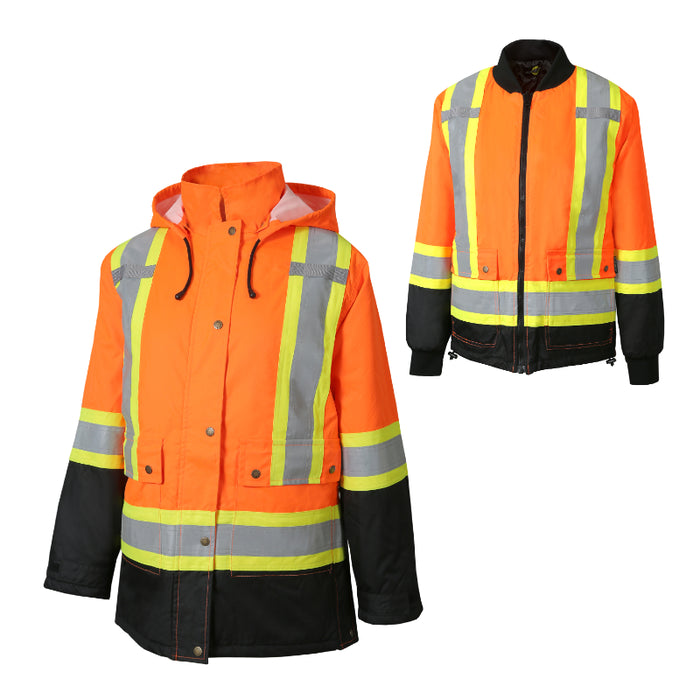 Jackfield® Women's 3 in 1 Parka with Reflective Stripes - 71-546RJ