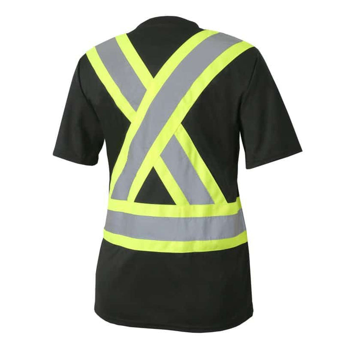 Jackfield® Women's Hi Vis Short Sleeve T-shirt with Reflective Stripes - 11-662R