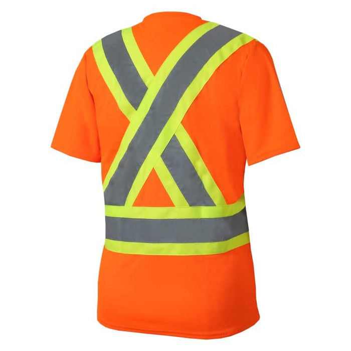Jackfield® Women's Hi Vis Short Sleeve T-shirt with Reflective Stripes - 11-662R