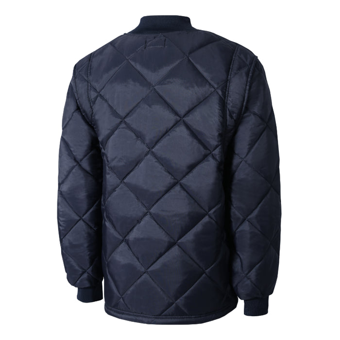 Jackfield® Short Freezer Safety Jacket with Rustproof Snaps - Navy - 70-524