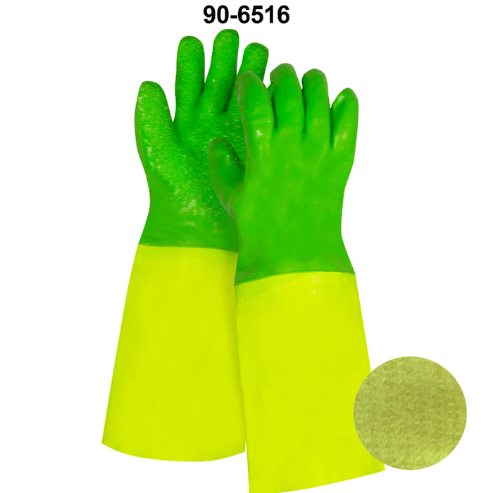Jackfield® Thermal 16" PVC Gloves with Pebble Palm - 90-6516