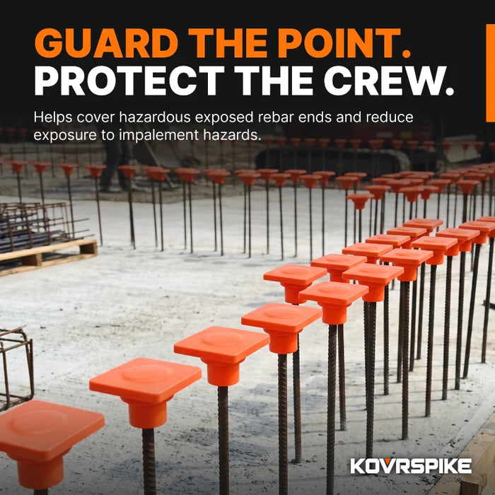 KOVRSPIKE Protective Safety Cap For Exposed Rebar - #3 to #11