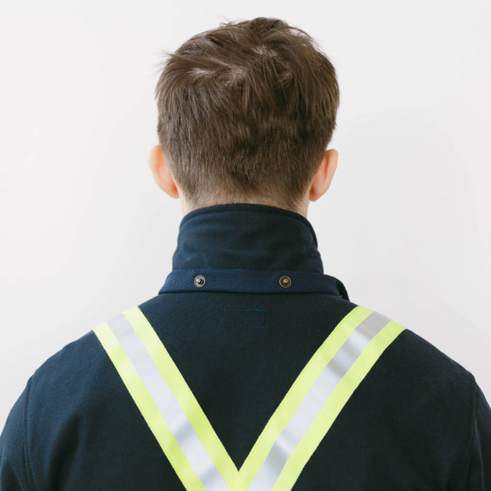 Keltek® FR / Hi Vis Zip Up Fleece Safety Hoodie with Detachable Hood - 492S