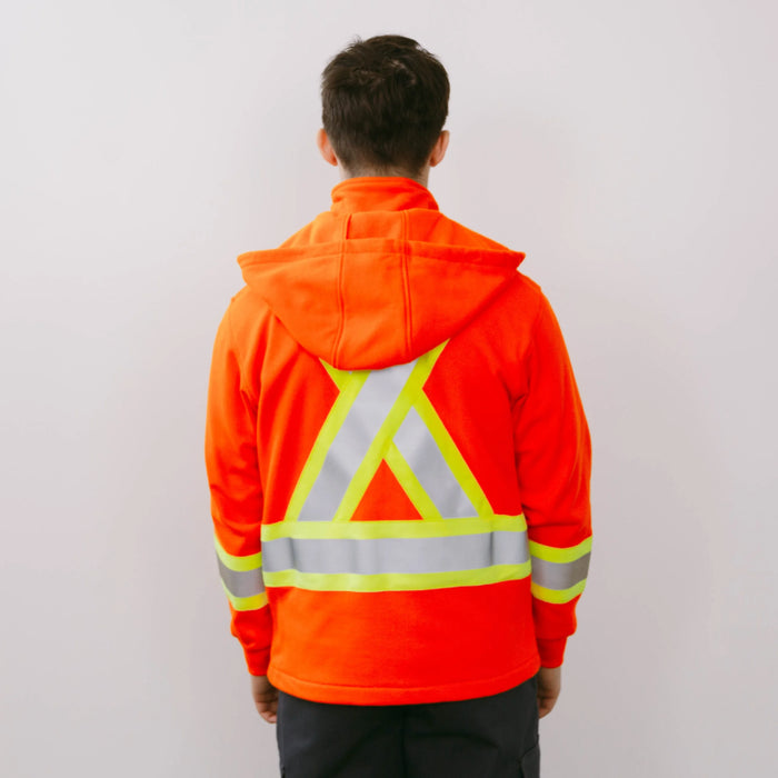 Keltek® FR Fleece Hi Vis Zip Up Safety Hoodie - 435S