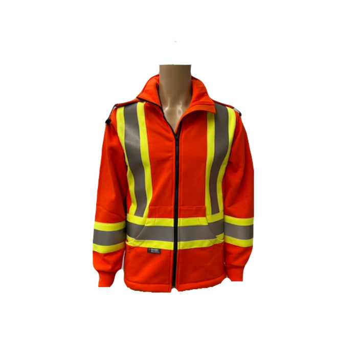 Keltek® FR Fleece Hi Vis Zip Up Safety Hoodie - 435S