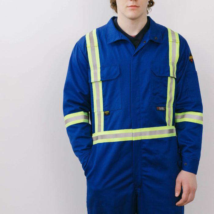 Keltek® Premium Flame Resistant Hi Vis Safety Coverall - 377S