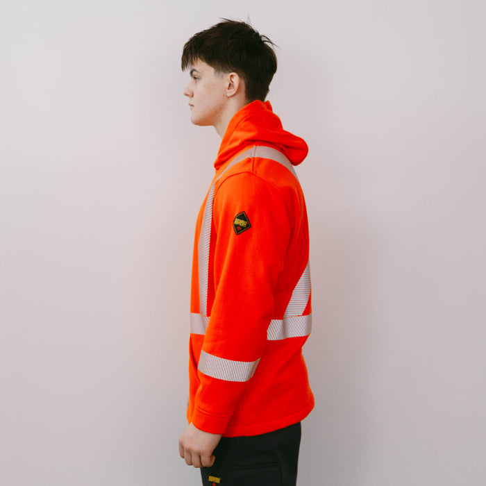 Keltek® Unisex FR Fleece Hi Vis Safety Hoodie - 433S