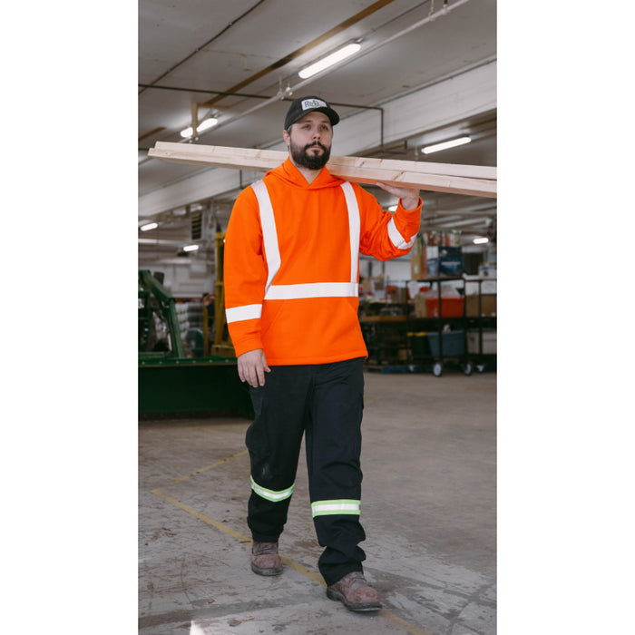 Keltek® Unisex FR Fleece Hi Vis Safety Hoodie - 433S