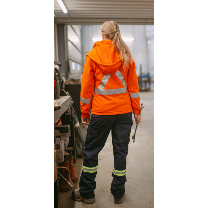 Keltek® Unisex FR Fleece Hi Vis Safety Hoodie - 433S