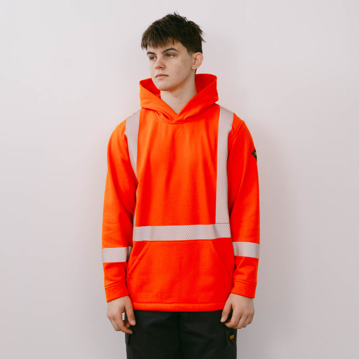 Keltek® Unisex FR Fleece Hi Vis Safety Hoodie - 433S
