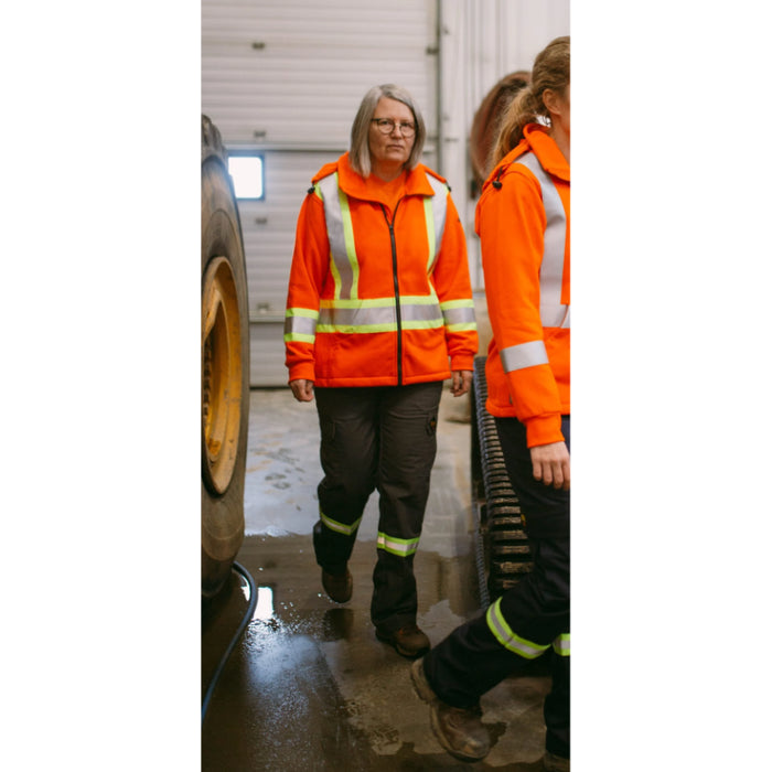 Keltek® Women’s FR Fleece Hi-Vis Zip Up Safety Hoodie - 535S
