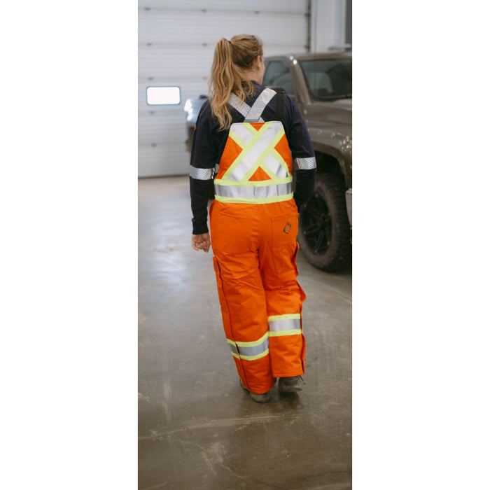 Keltek® Women’s Hi Vis/FR Insulated Safety Bib Overall - Orange - 508S