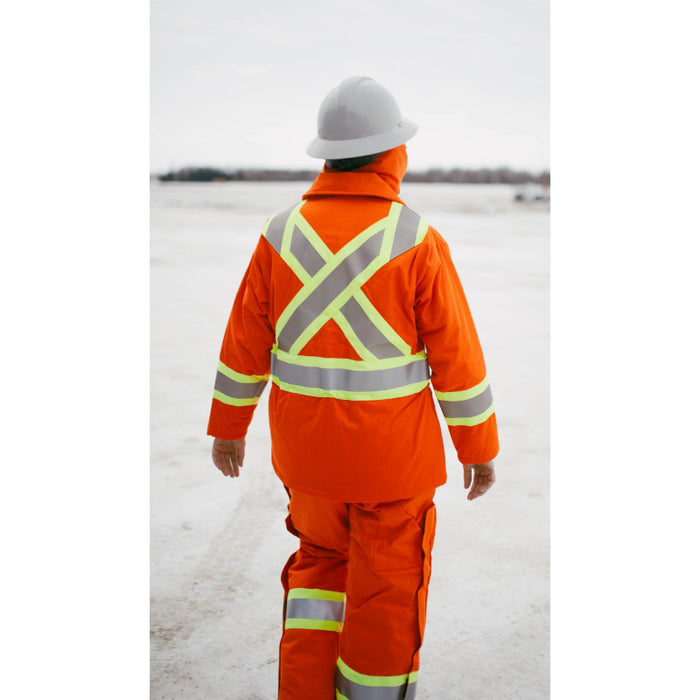 Keltek® Women’s Hi Vis/FR Insulated Safety Parka - Orange - 507S