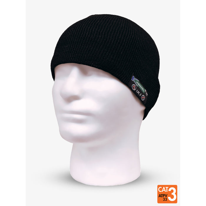 IFR Workwear® Kermel® Knit Rib Beanie - Style J59 -  Black