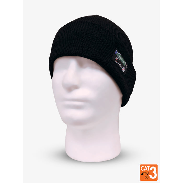 IFR Workwear® Kermel® knit Rib Folded Toque - Style J57 -  Black