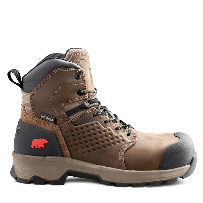 Kodiak® Men's Berg 6" Waterproof Composite Toe Safety Work Boot - Dark Brown - 1001DB
