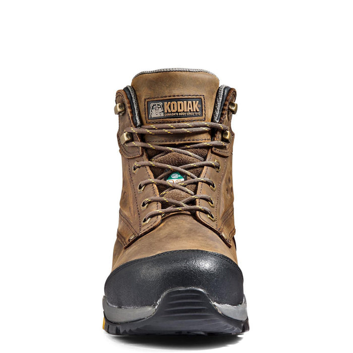 Kodiak® Men's Crusade 6" Waterproof Composite Toe Hiker Safety Work Shoe - Brown - 3052BN
