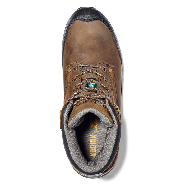 Kodiak® Men's Crusade 6" Waterproof Composite Toe Hiker Safety Work Shoe - Brown - 3052BN