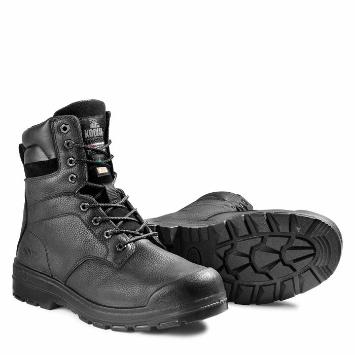 Kodiak® Men's Greb 8" Steel Toe Safety Work Boot - Black - 4TH3BK