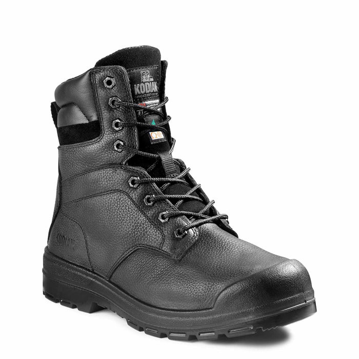 Kodiak® Men's Greb 8" Steel Toe Safety Work Boot - Black - 4TH3BK