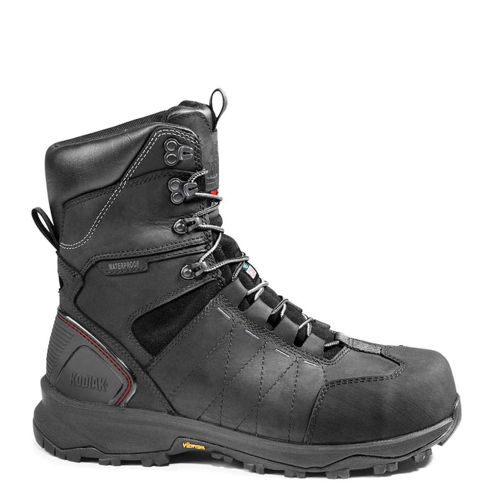 Kodiak® Men's Ice Conqueror 8" Waterproof Composite Toe Winter Safety Work Boot - Black - 4TGDBK