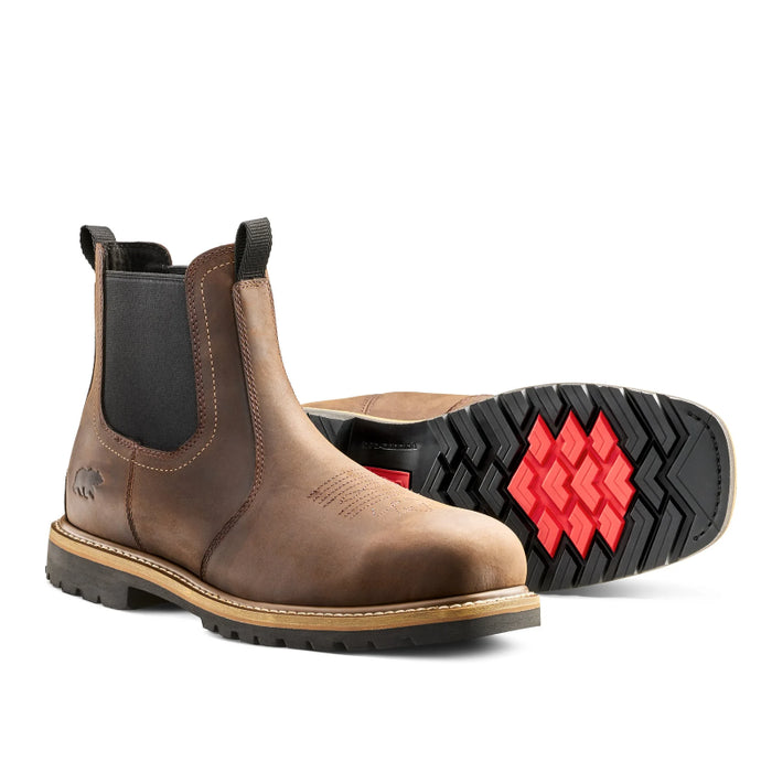 Kodiak® Men's Lundbreck Chelsea Composite Toe Safety Work Boot - Dark Brown - 1018DB