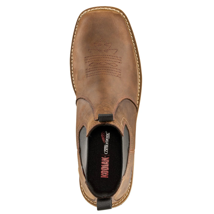 Kodiak® Men's Lundbreck Chelsea Composite Toe Safety Work Boot - Dark Brown - 1018DB